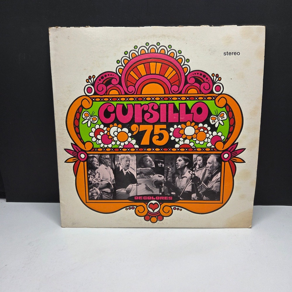 Cursillo 75 De Colores Vinyl LP Vintage 1975 Religious Folk Gospel Live Record